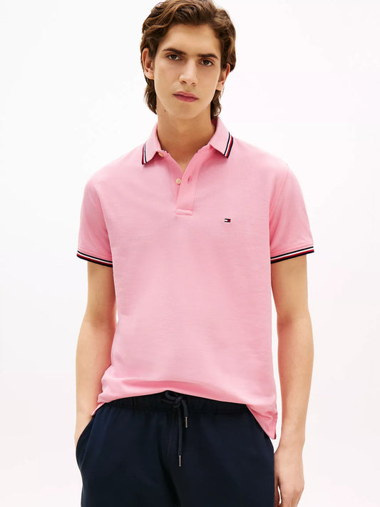 Chemise unicolor con cuello ribeteado