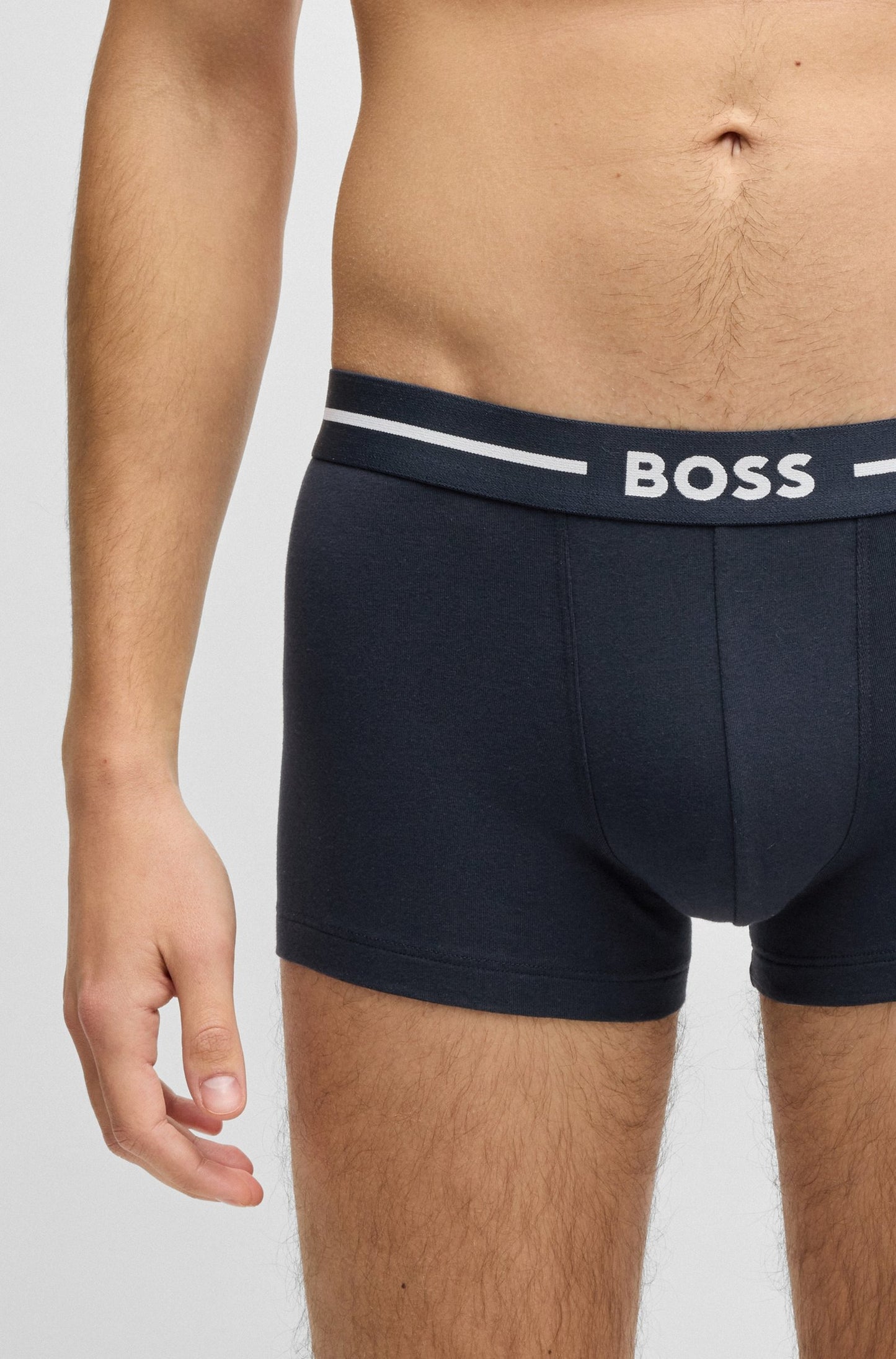 3 Pack Boxer cortos con logo en cinta