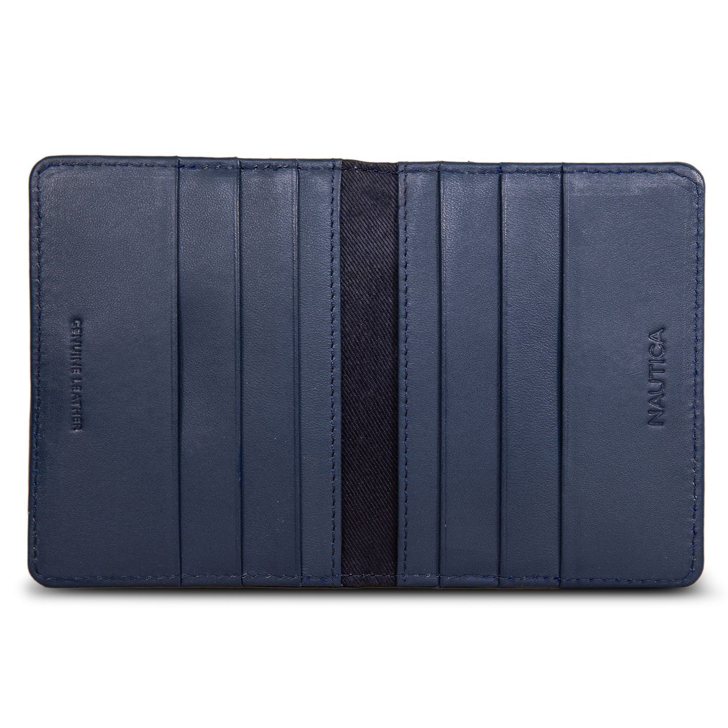 Tarjetero con logo tejido