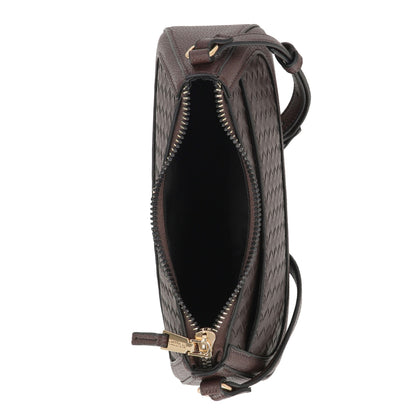 Bolso tipo bandolero tejido