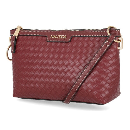 Bolso tipo bandolero tejido