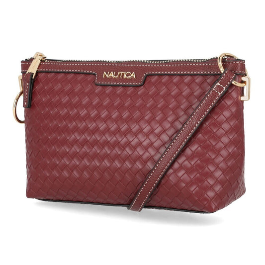 Bolso tipo bandolero tejido