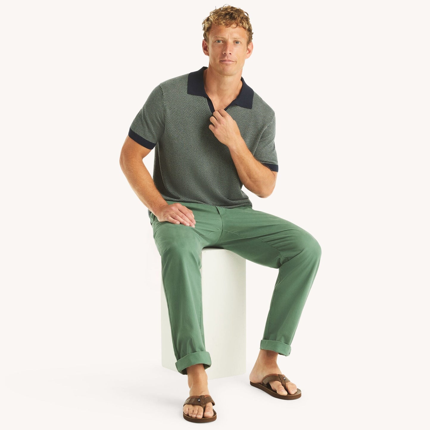 Chemise texturizada de espiga