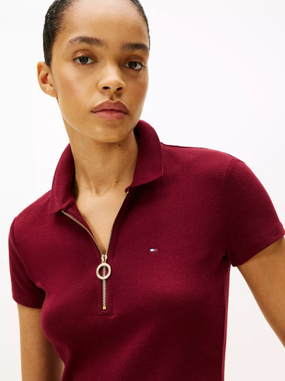 Chemise ajustada con cremallera de aro