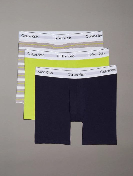3 Pack Boxer largos con logo en cinta