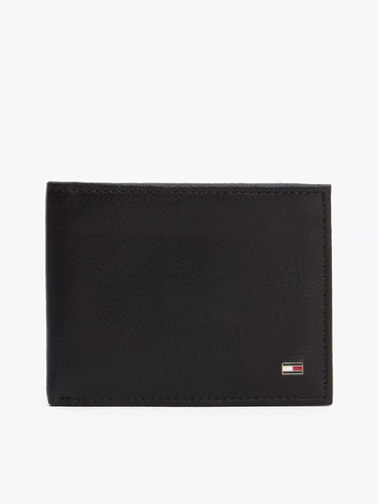 Cartera de cuero con logo