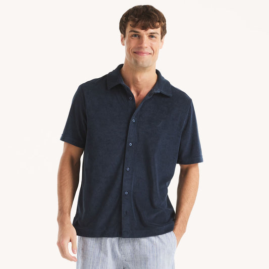 Polo de rizo con botones delanteros