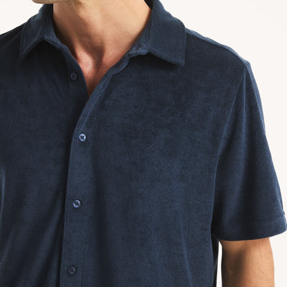 Polo de rizo con botones delanteros