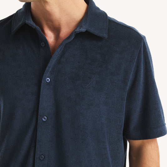 Polo de rizo con botones delanteros