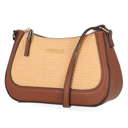 Bolso tipo bandolero tejido