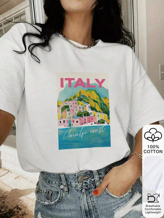 Franela con estampado de Italia