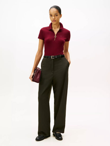 Chemise ajustada con cremallera de aro