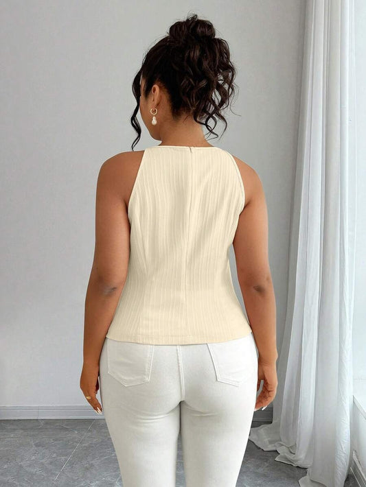 Blusa con lazos delanteros