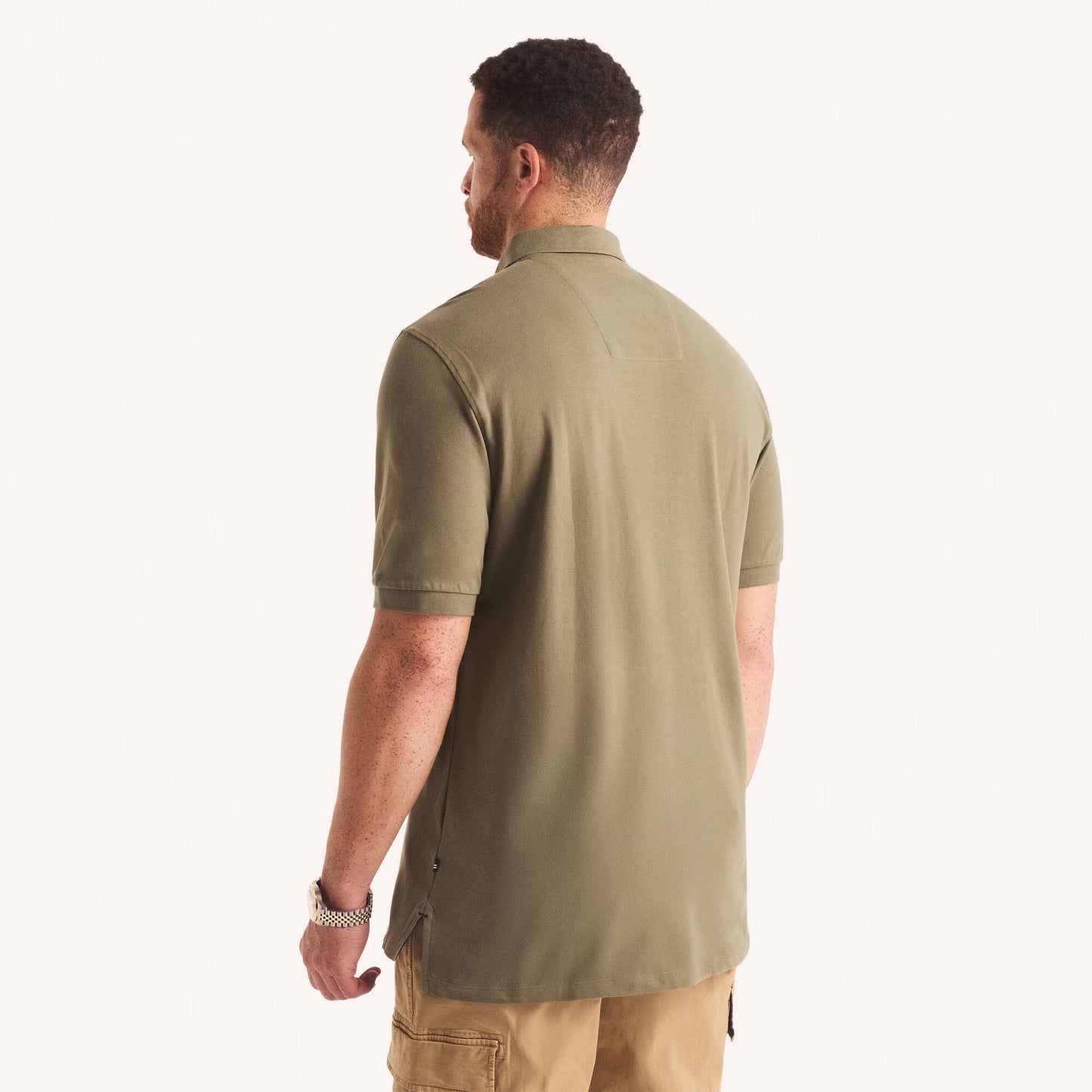 Chemise regular performance unicolor con logo para grandes