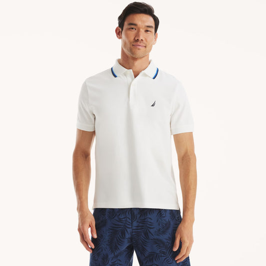 Chemise regular con cuello ribeteado