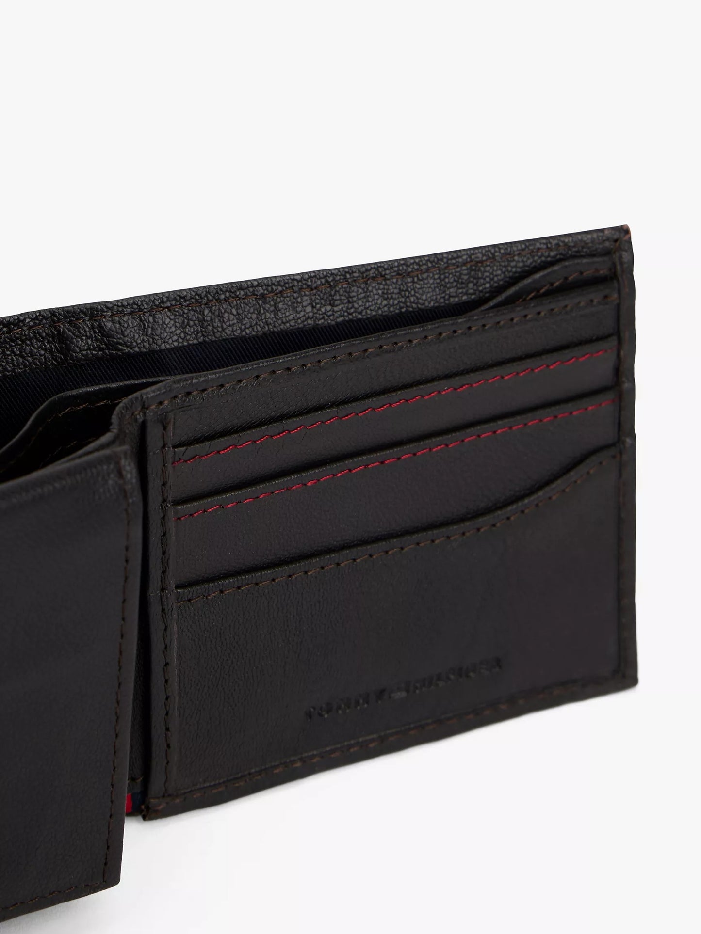 Cartera de cuero con logo