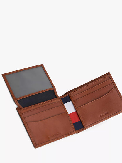 Cartera de cuero con porta identidad