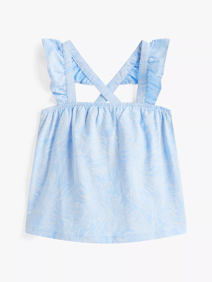 Top con estampado tropical para niña