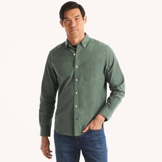Camisa manga larga unicolor Oxford