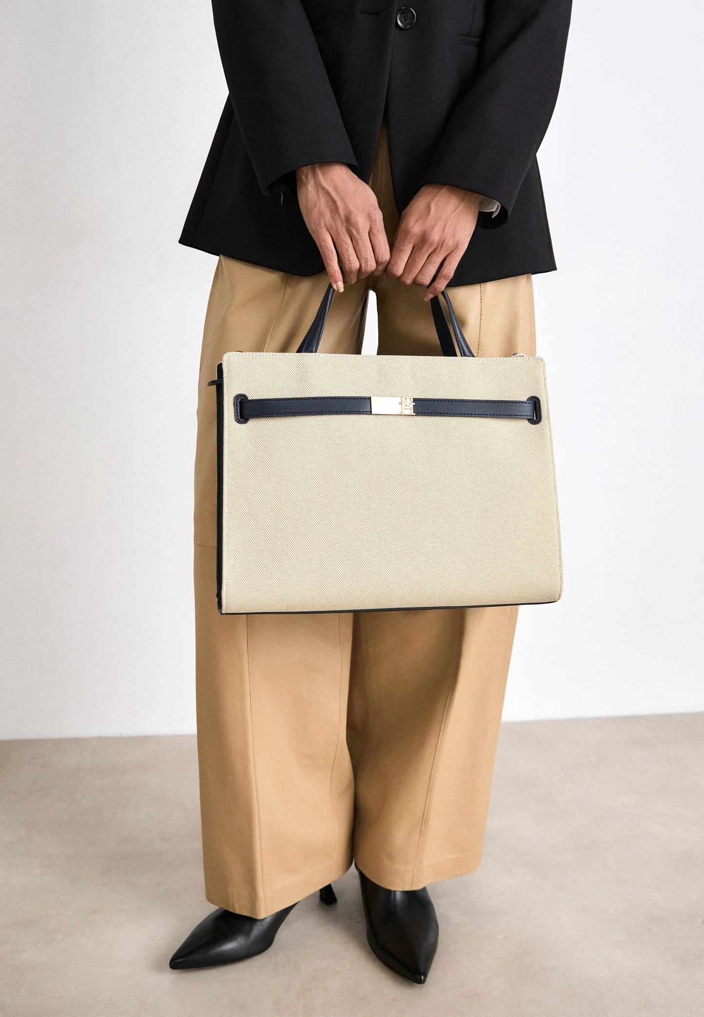 Cartera tejido canvas tipo tote