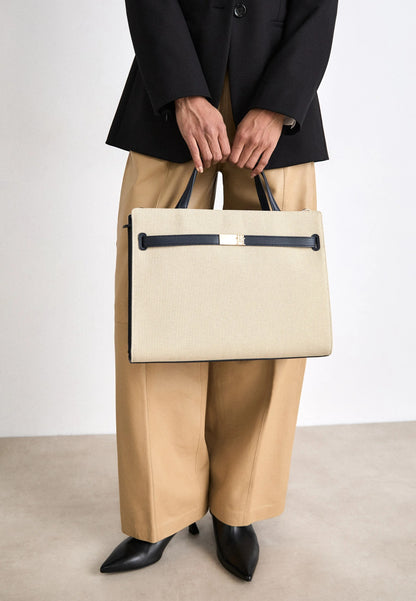 Cartera tejido canvas tipo tote