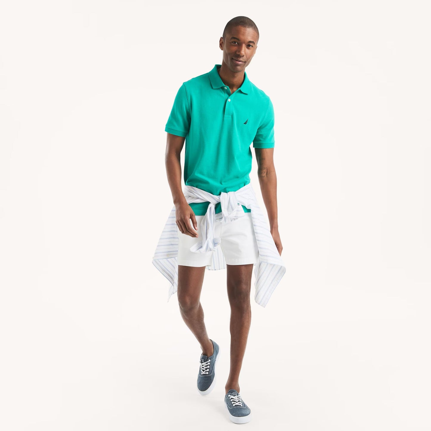 Chemise regular unicolor con logo