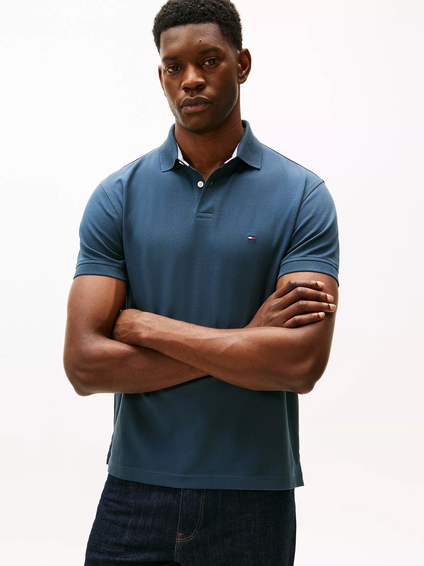 Chemise regular unicolor con logo