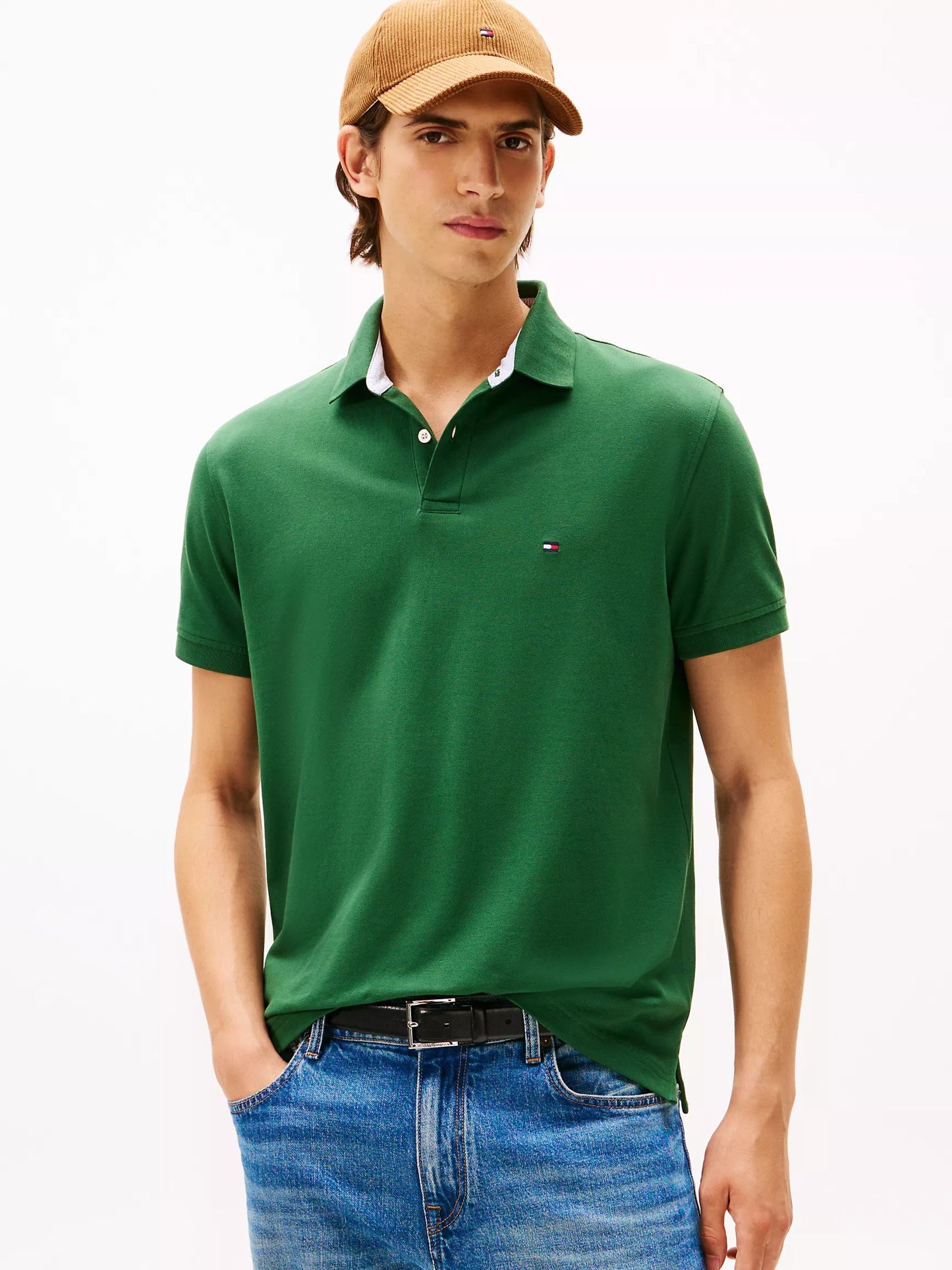 Chemise regular unicolor con logo