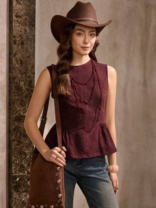 Blusa holgada con volantes