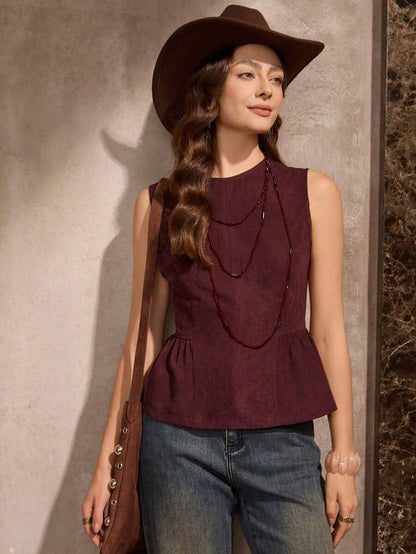 Blusa holgada con volantes