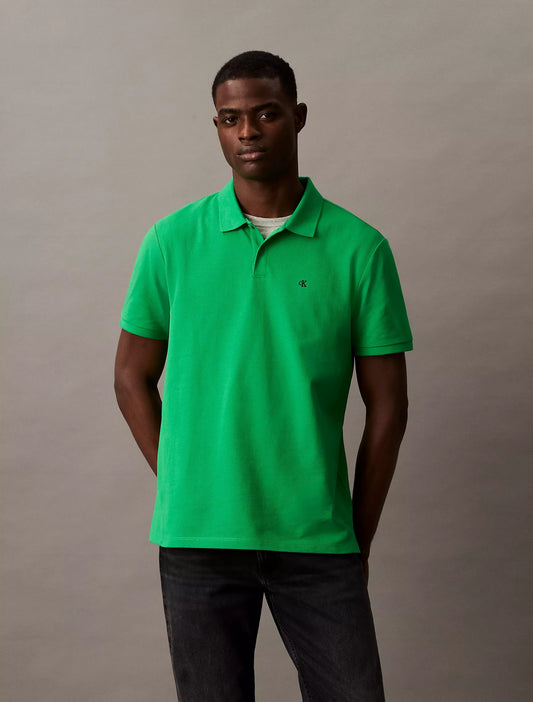 Chemise unicolor con logo