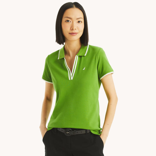 Chemise cuello en V sin botones