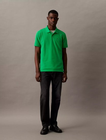 Chemise unicolor con logo