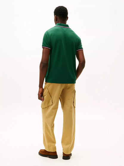 Chemise unicolor con cuello ribeteado