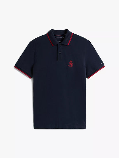 Chemise regular texturizada con cuello y mangas ribeteadas