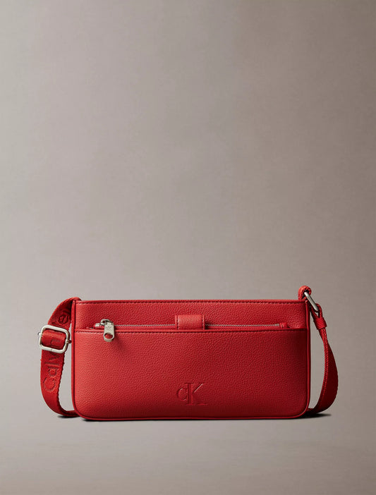 Cartera pequeña tipo bandolero con cremallera