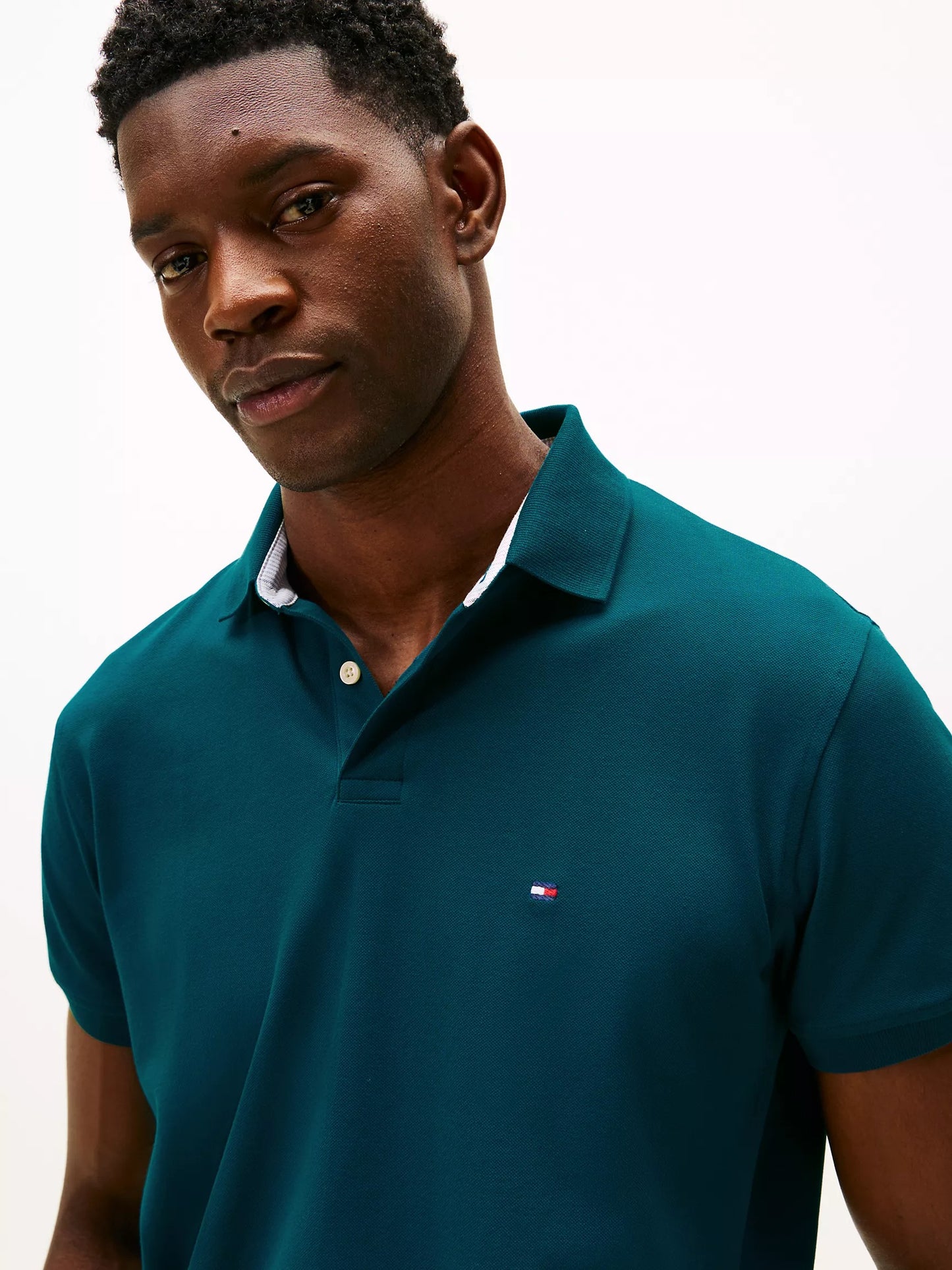 Chemise regular unicolor con logo