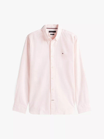 Camisa manga larga unicolor Oxford