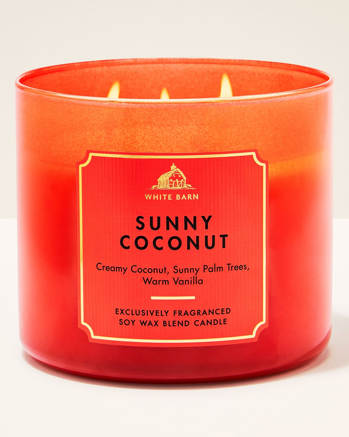 Vela 3 mechas Sunny Coconut
