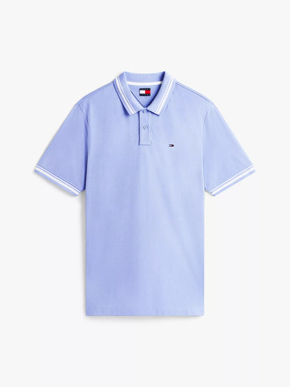 Chemise regular con cuello y mangas ribeteadas