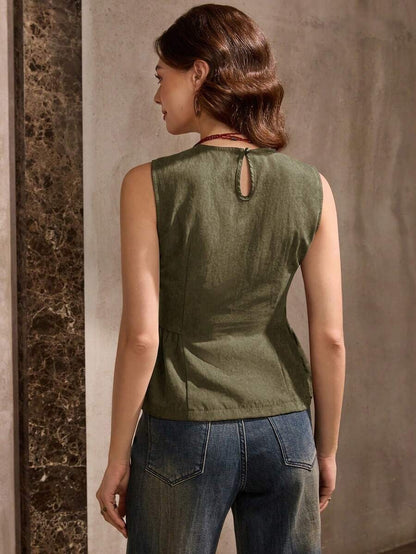 Blusa holgada con volantes