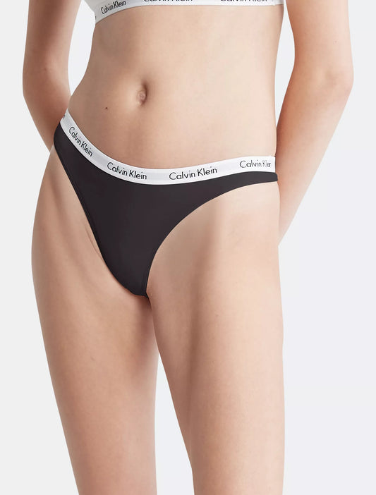 Panty de algodón tipo hilo con logo