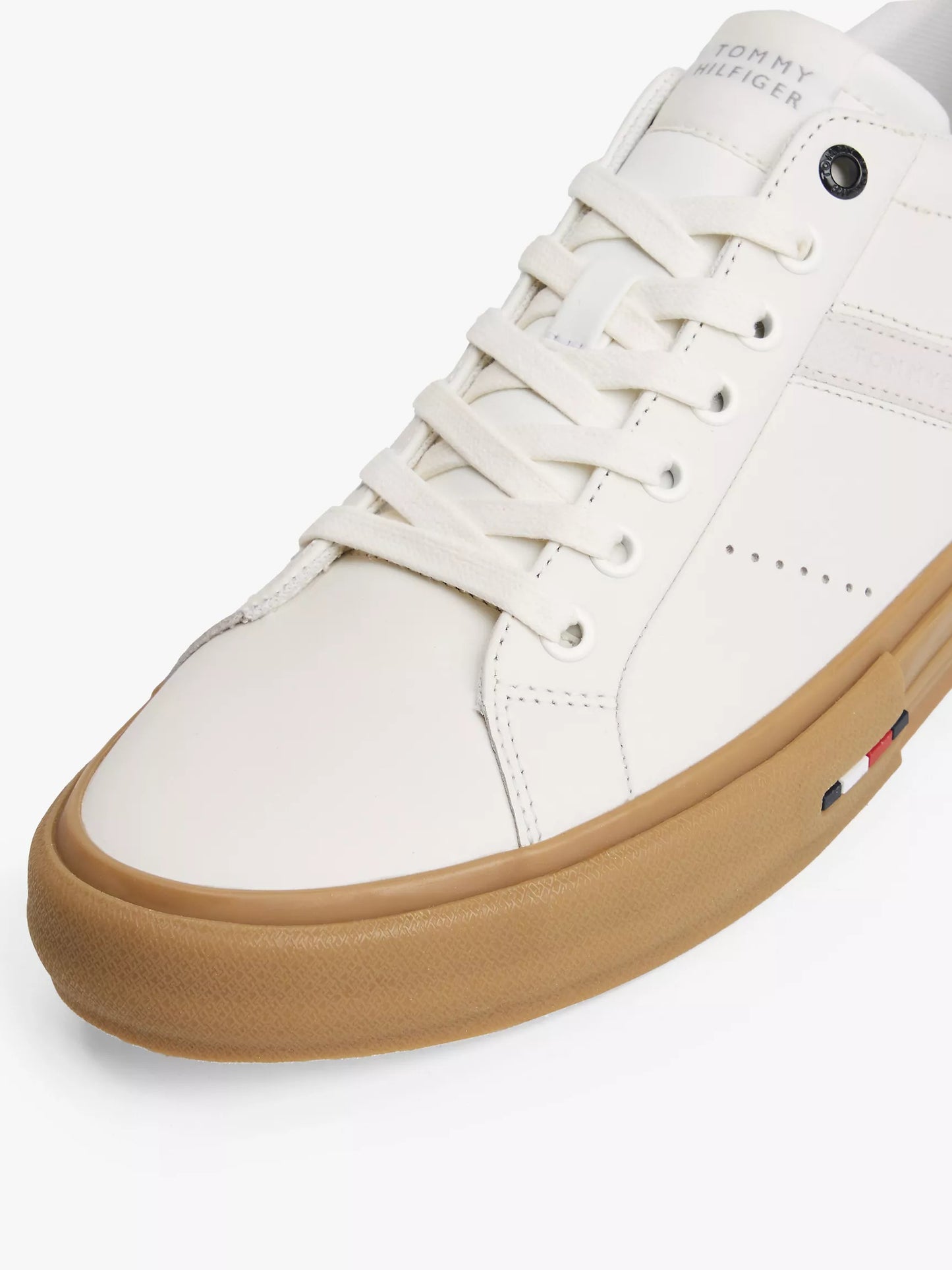 Calzado casual de cuero con bandera