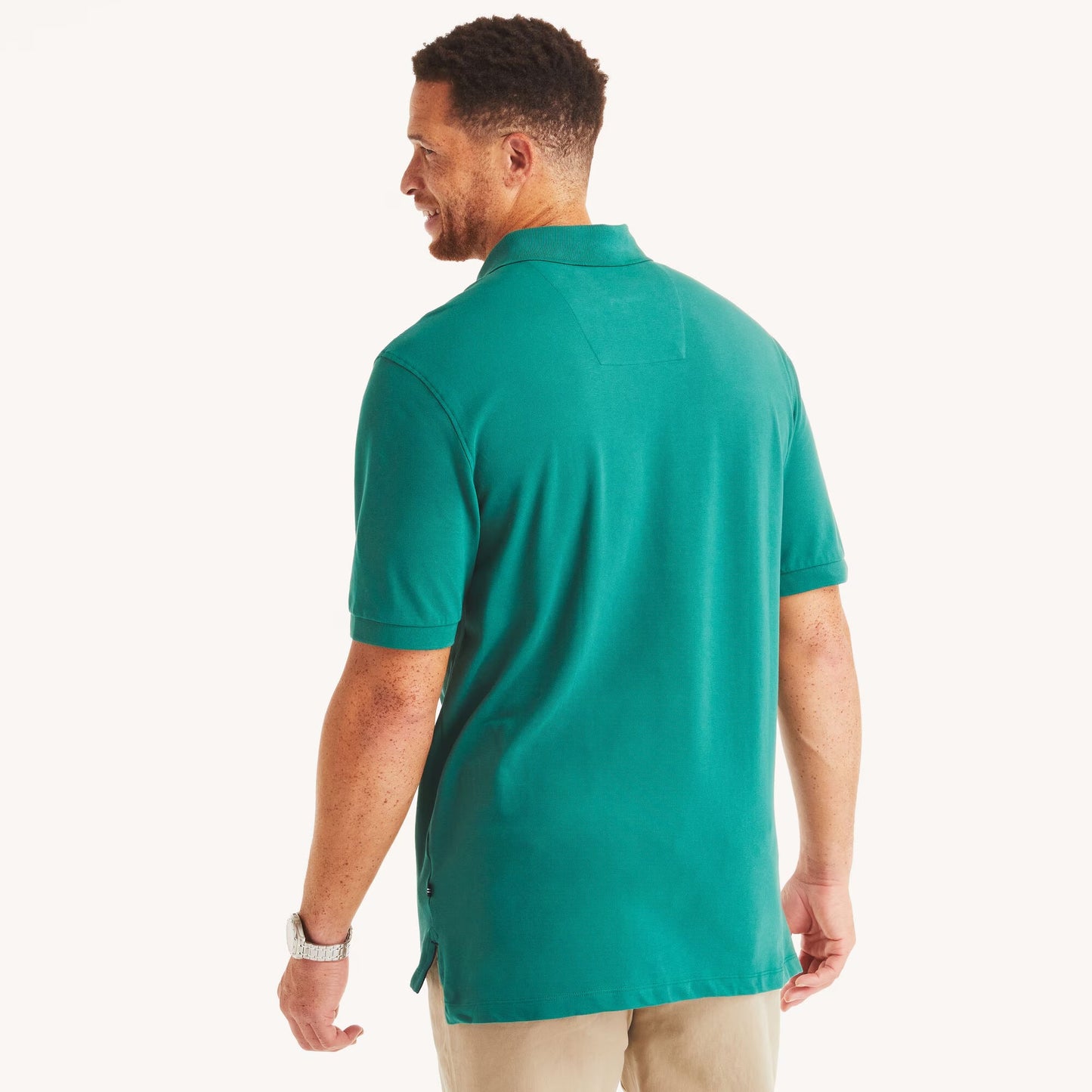 Chemise regular performance unicolor con logo para grandes