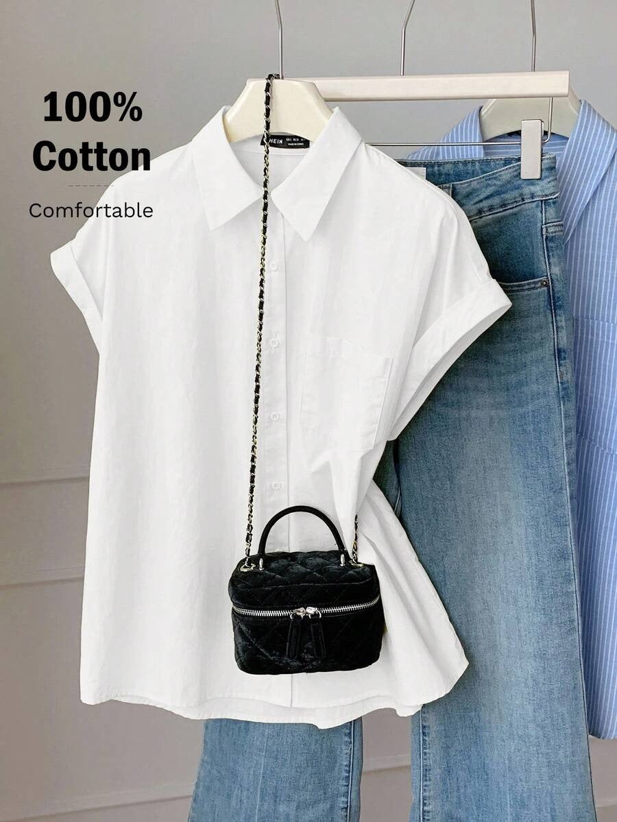 Blusa holgada de manga corta