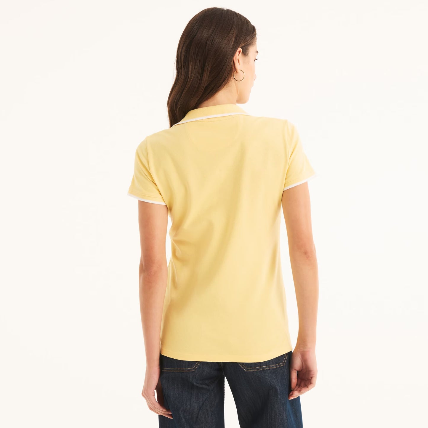 Chemise cuello en V sin botones