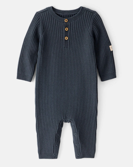 Body tipo braga unicolor con botones para niño