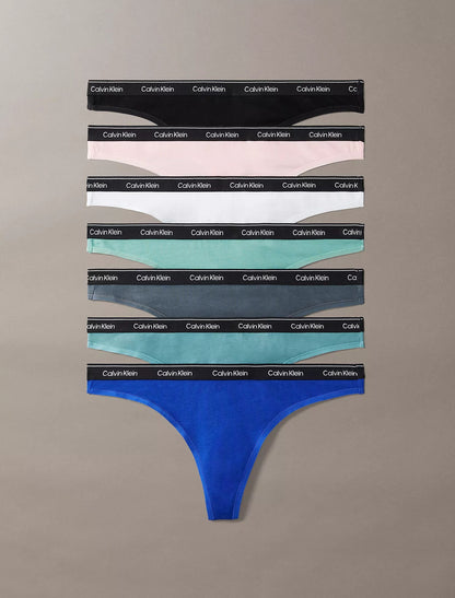 7 Pack de Panties con cinta y logo tipo hilo