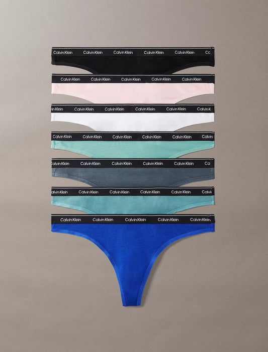 7 Pack de Panties con cinta y logo tipo hilo