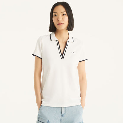 Chemise cuello en V sin botones